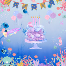 Blue Ocean Mermaid – Magical Birthday 
