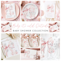 Baby it's Cold Outside - Pink Bow Baby Shower