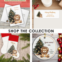 Whimsical Woodland Christmas Magic Lion Collection