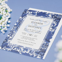 Vintage Blue Floral Chintz