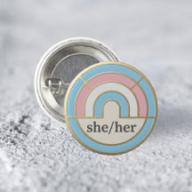 Modern LGBTQ+ Pronoun Pins & Pride Accessories