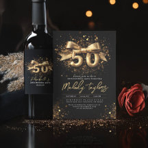 50th Birthday Black and Gold Collection