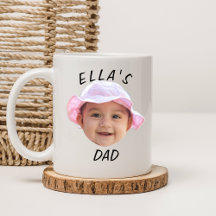 Custom Baby Face Photo New Dad