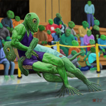 Lizard Warrior Wrestling Sport
