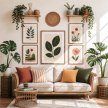 Boho Earth Tone Accent Throw Pillows