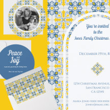 Pretty Portuguese Tiles for Christmas Reunion 