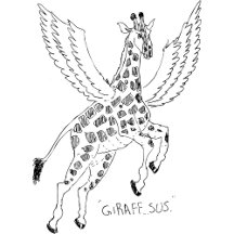Giraffe + pegasus = Giraffsus