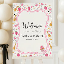 Whimsical Strawberry Pink Wedding