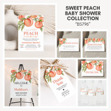 Sweet Peach Baby Shower Collection