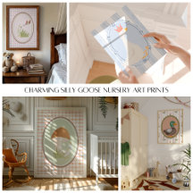 Charming Silly Goose Nursery Art Prints