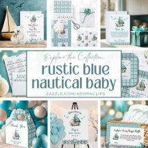 Oh, Baby Rustic Blue Nautical Baby Shower 