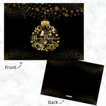 Elegant Folded Greeting Christmas Cards Collection