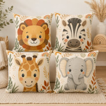 Safari Animal Nursery Decor Collection