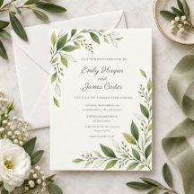 Citrus Green Modern Botanical Wedding Suite