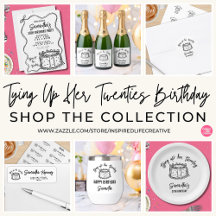 Tying Up Her Twenties Birthday Party Supplies