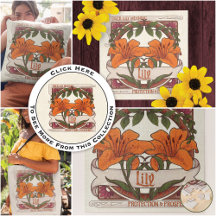 Tiger Lily Vintage Flowers Protection Prosperity