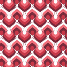 Bold Retro Modern Motif in Pinks