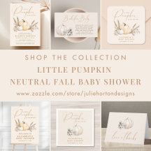Little Pumpkin Neutral Fall Baby Shower