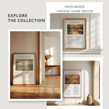 Faith-Based Vintage Home Wall Art 