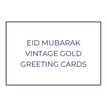 Elegant Vintage Baroque Eid Mubarak Greeting Card