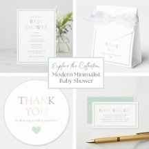 Modern Minimalist Baby Shower