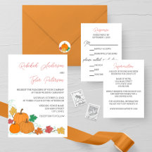 Rustic Fall Pumpkin Wedding Collection