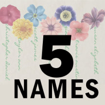 Flower Family (5 Names)