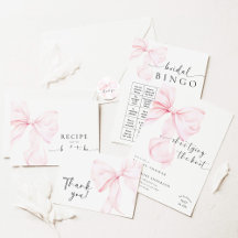 She's Tying The Knot Pink Bow Bridal Shower