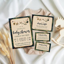 Preppy Clothesline Bear Baby Shower