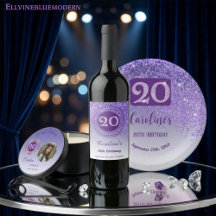 Radiant Purple Glitter | 20th Birthday