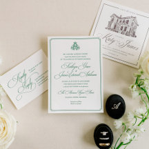 Dark Green "A" Monogram Suite