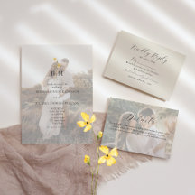 Photo Monogram Ivory Gold Wedding Suite