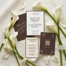 Luxury Espresso Brown Wedding Suite
