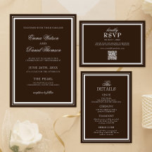 Chocolate Brown Romantic Wedding Collections