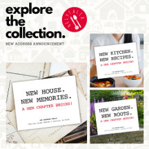 New Address Simple Moving Announcement Postcards