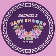 Pink Floral Girl Baby Shower