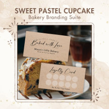 Minimalist Kraft Script Bakery Branding Suite