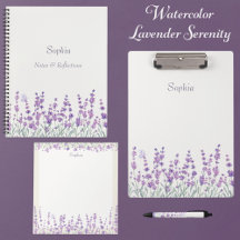Watercolor Lavender Serenity: Soft Purple Border