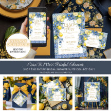 Ciao To Miss Italy Lemon Blue Tiles Bridal Shower 