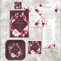 Autumn Romance | Burgundy & Blush Wedding