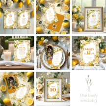 Mediterranean Lemon & Floral Wedding Collection