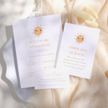 Little Ray of Sunshine All-In-One Baby Shower