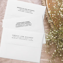 White Wedding Envelopes