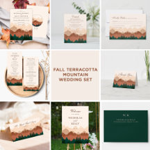 Fall Terracotta Mountain Wedding Collection