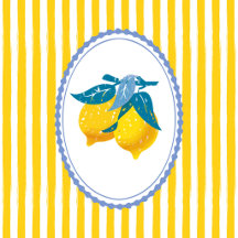 Mediterranean Amalfi Yellow Lemons Home & Decor