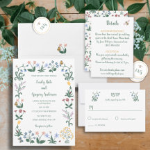 Whimsical Colorful Flowers Wedding