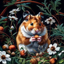 Golden Hamster's Autumn Feast