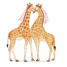 Giraffe Brides in Love
