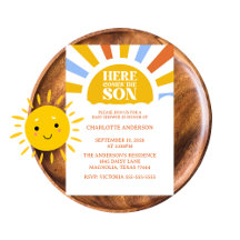 Here Comes The Son Boy Baby Shower Collection