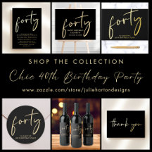 Chic 40th Birthday Party
